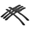 VICASKY 5pcs Stainless Steel Eyebrow Razor with Protective Mesh Guard Reusable Shaving Tool for Precise Eyebrow Shaping and Facial Hair Removal Ergonomic Matte Handle view 1
