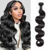 MDL 12A Human Hair Bundles 18 Inch Body Wave Bundles Human Hair Unprocessed Brazilian Virgin Weave Bundles 1 Bundle Real Natural Black Wavy for Women Natural Color view 1