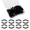 30PCS Silicone Eyelash Curler Refill Pads, Universal Fit Rubber Replacement Pads for Eye Lash Curler with Clear Storage Box, Black view 1