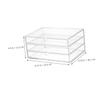 ABOOFAN 2pcs Cosmetic Storage Case Desktop Drawer Organizer Desk Organizer Drawer Divider for Makeup view 2