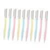 DEARMAMY 10pcs Eyebrow Set Portable Eyebrow Trimmer and Shaper Tools for Precise Grooming and Hair Removal Ergonomic Design Protective Cover for Travel view 1