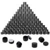 110 Packs 2 OZ Black Plastic Jars with black Lids, Body Butter Containers, Cosmetic Containers jars for Kitchen Ingredients, beads, sequins, Lotion, Cream, DIY Crafts and More by KUKLIPJIM view 1