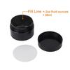 110 Packs 2 OZ Black Plastic Jars with black Lids, Body Butter Containers, Cosmetic Containers jars for Kitchen Ingredients, beads, sequins, Lotion, Cream, DIY Crafts and More by KUKLIPJIM view 3