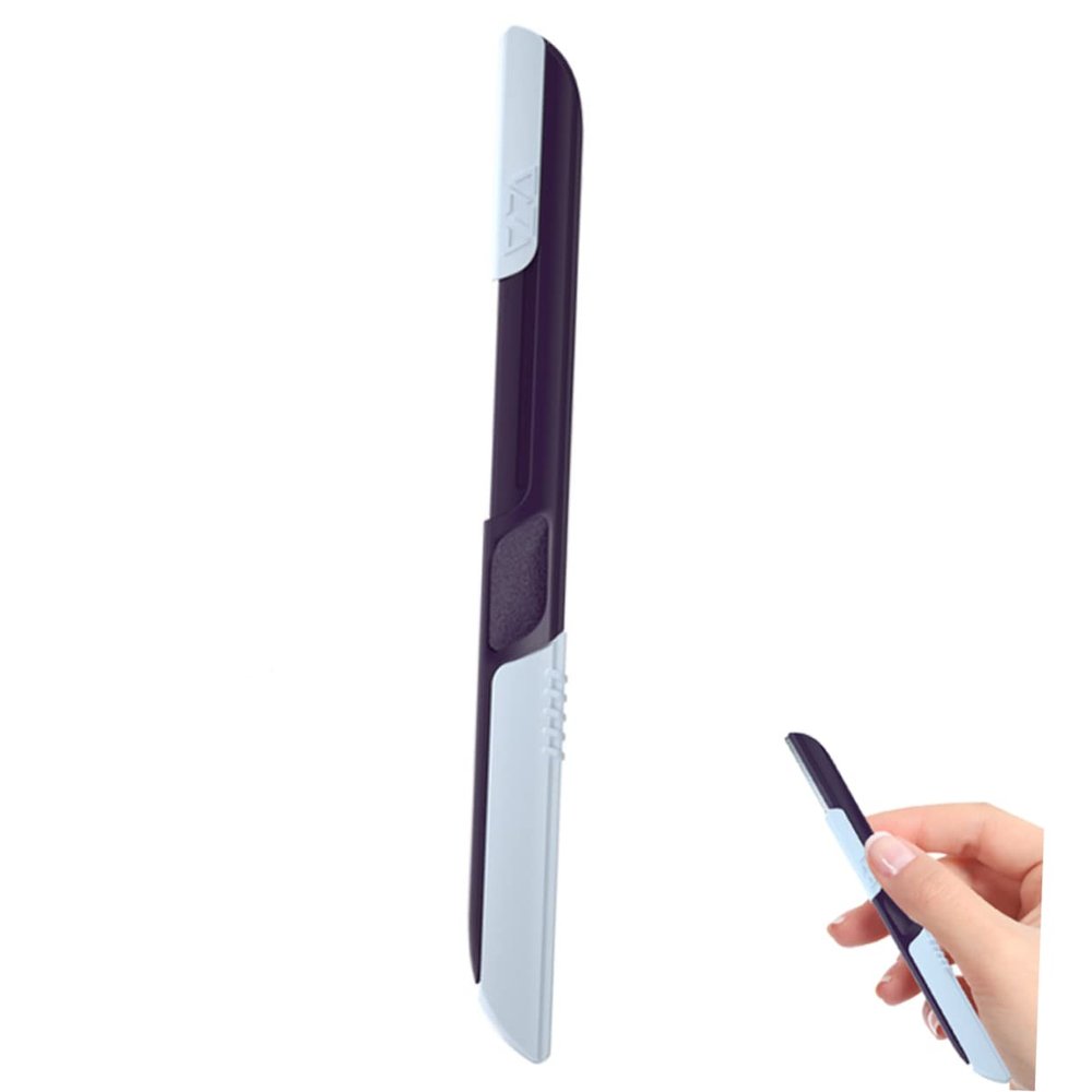 DEARMAMY Eyebrow Knife Facial Epilator Precision Scissors Razor for Face Sliding Cover Portable