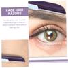 DEARMAMY Eyebrow Knife Facial Epilator Precision Scissors Razor for Face Sliding Cover Portable view 2