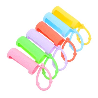 Didiseaon 6pcs Silicone Essential Oil Roller Bottle Cover Case Protective Sleeve for Travel Bright Carrying for Perfume and Oils