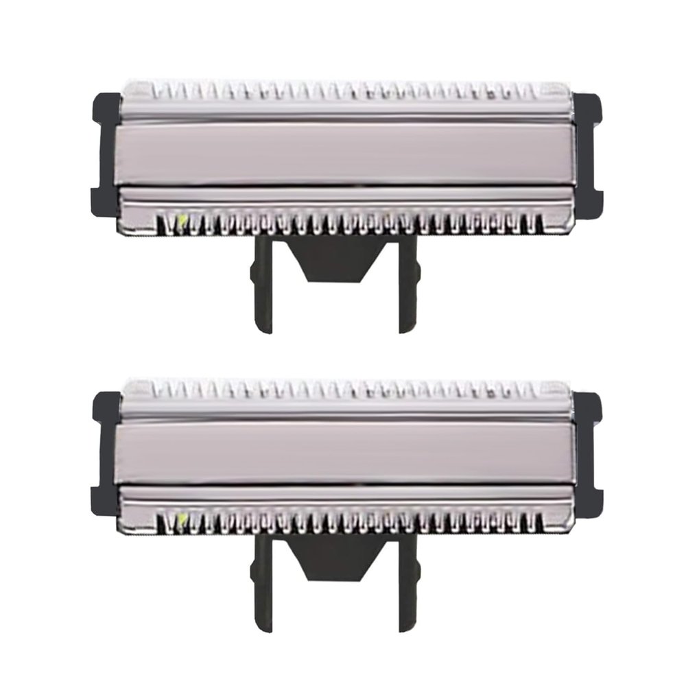 LinMei Men's Electric Trimmer Blades - Full Body Wet & Dry Shaver USB-C Fast Charging, IPX5 Waterproof, Cordless Foil Trimmer for Face, Head, Body (Shaver Blades 2pcs)