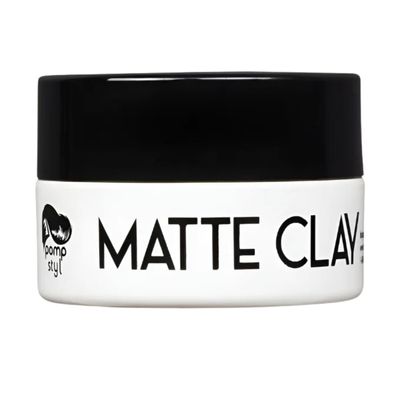 Pomp Styl Matte Clay for Men 4 OZ | Medium Hold, Low Shine Hair Styling Clay | Texturizing Matte Finish | Professional Hair Wax for All Hair Types