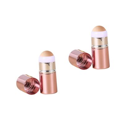 DEARMAMY 2pcs Face Skin Care Roller Stick Tool Volcanic Stone for Oil Absorption Portable Facial for Oily Skin Reusable Easy to Clean for Makeup