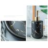 DUYHBAWRS Marble Ceramic Bathroom Toilet Accessory Sets Toothbrush Box Mouthwash Cup Dish Shampoo Dispenser view 4