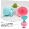 GALPADA 2pcs Silicone Makeup Brush Cleaner Bowl Beauty Sponge Holder for Cleansing Storage view 3