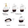 DUYHBAWRS Mouthwash Cup Toothbrush Holder Toilet Decoration Sets Toilet Organizer Ceramic Bathroom Accessories Shampoo Dispenser view 2