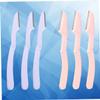 DEARMAMY 6pcs Eyebrow Trimmer Set Stainless Steel Scissors Comb Men Beauty Tool Kit Portable Razor for Brows view 3