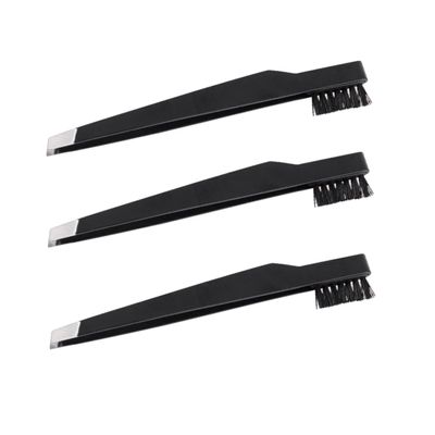 CALLARON 3pcs Carbon Steel Eyebrow Tweezers Cosmetics Tool Makeup Eyebrow Clamps Portable for Lady Precision Tweezers