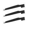 CALLARON 3pcs Carbon Steel Eyebrow Tweezers Cosmetics Tool Makeup Eyebrow Clamps Portable for Lady Precision Tweezers view 1