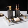 DUYHBAWRS Bathroom Accessories Sets Lotion Soap Dispenser Tumbler Soap Dish Bathroom Deco Accessroy Set Bathroom Accessories view 3