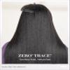 LUVME Yaki Straight Seamless 70g 4Pcs Clip in Hair Extensions Full Max with 16inch Remy Human Hair Clip ins Extensions, Natural Black 100% Real Soft Hair view 3
