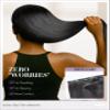 LUVME Yaki Straight Seamless 70g 4Pcs Clip in Hair Extensions Full Max with 16inch Remy Human Hair Clip ins Extensions, Natural Black 100% Real Soft Hair view 4