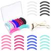 24pcs Eyelash Curler Refills Eyelash Curler Refill Pads Silicone Rubber Lash Replacement Pads for Universal with a Clear Storage Box Multi Color view 1