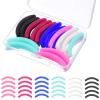 24pcs Eyelash Curler Refills Eyelash Curler Refill Pads Silicone Rubber Lash Replacement Pads for Universal with a Clear Storage Box Multi Color view 2