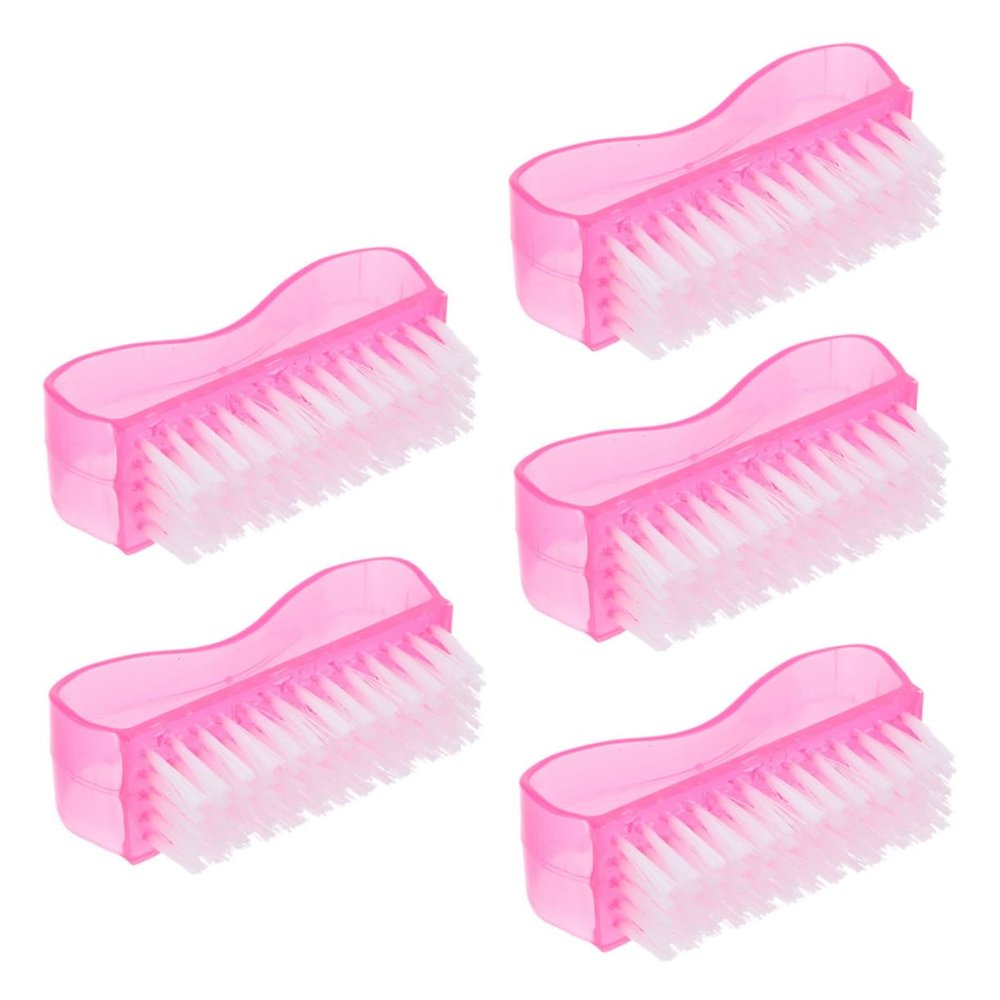 SAFIGLE 5pcs Fingernail Brushes Bristle Brush for Cleaning Fine Nail Art Dust Cleaner