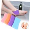 LIFKOME 6pcs Home Rubbing Stone Pedicure Kit Pu Material Pumice Stone Nail Buffer Block for Skin Health Random Color view 2