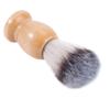 DEARMAMY Beard Brush Natural Wooden Handle Synthetic Bristles Beard Care for Wet Dry Shaving view 1