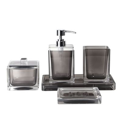 DUYHBAWRS Wash Cup Nordic Resin Soap Dish Storage Box Home Supplies Hotel Products Five-Piece Set Bathroom Accessories