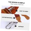 Vaguelly Razor Strop Sharpening for Men Straight Razor Double-sided Leather Canvas Hanging Buckle Fine Edge Blade Sharpener view 4