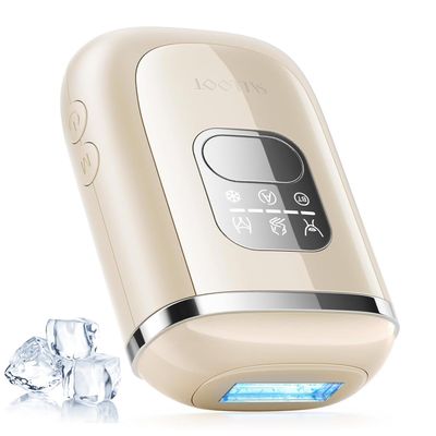 IPL Laser Hair Removal for Women, Dual Pulses 78W Powerful 22J, 39F Sapphire Ice-Cooling, Painless, Permanent Epilator Mini Hair Removal Device at Home for Bikini, Face, Legs, Armpits, Travel, Corded