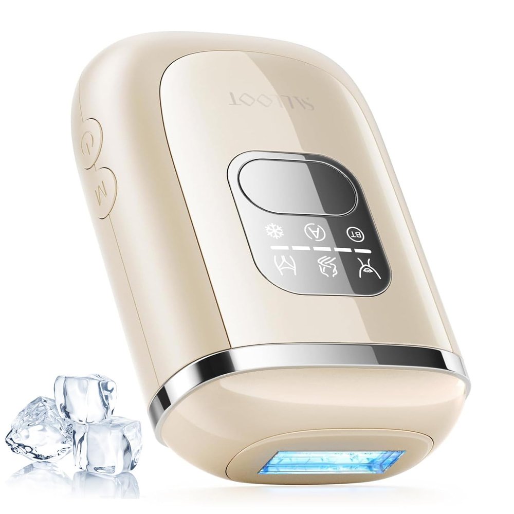 IPL Laser Hair Removal for Women, Dual Pulses 78W Powerful 22J, 39F Sapphire Ice-Cooling, Painless, Permanent Epilator Mini Hair Removal Device at Home for Bikini, Face, Legs, Armpits, Travel, Corded