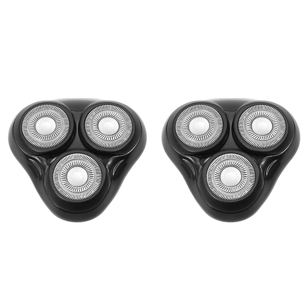 2PACKBlack Universal Rotary Replacement Shaver Head,Compatible with Remington Shaver Series,for R3,R4,R5,R6,R7,R8,SP-3141 and SP-5161 Foils/Blades