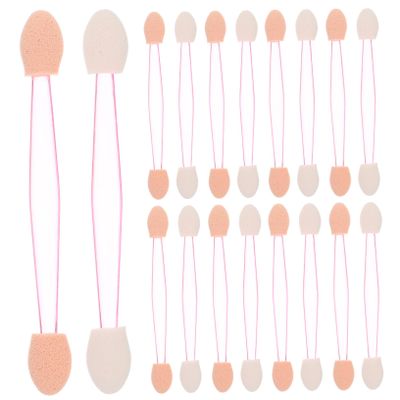 Ipetboom 1set Dual-sided Eyeshadow Applicators Set Non-latex Sponge Stick Makeup Brushes for Precise Eye Makeup Application Convenient for Travel and Storage