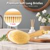 Dry Brushing Body Brush, Exfoliating Dry Brush with Boar Bristles, Soft Shower Brush for Cleaning Body, Improving Blood Circulation and Lymphatic Drainage,Skin Care(Premium Soft Bristle) view 2