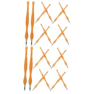Beaupretty 20pcs Stainless Steel Nail Cuticle Remover and Pusher Tool for Manicure Cuticle Exfoliator for Home Nail Art and Salon Use Lightweight and Portable Design