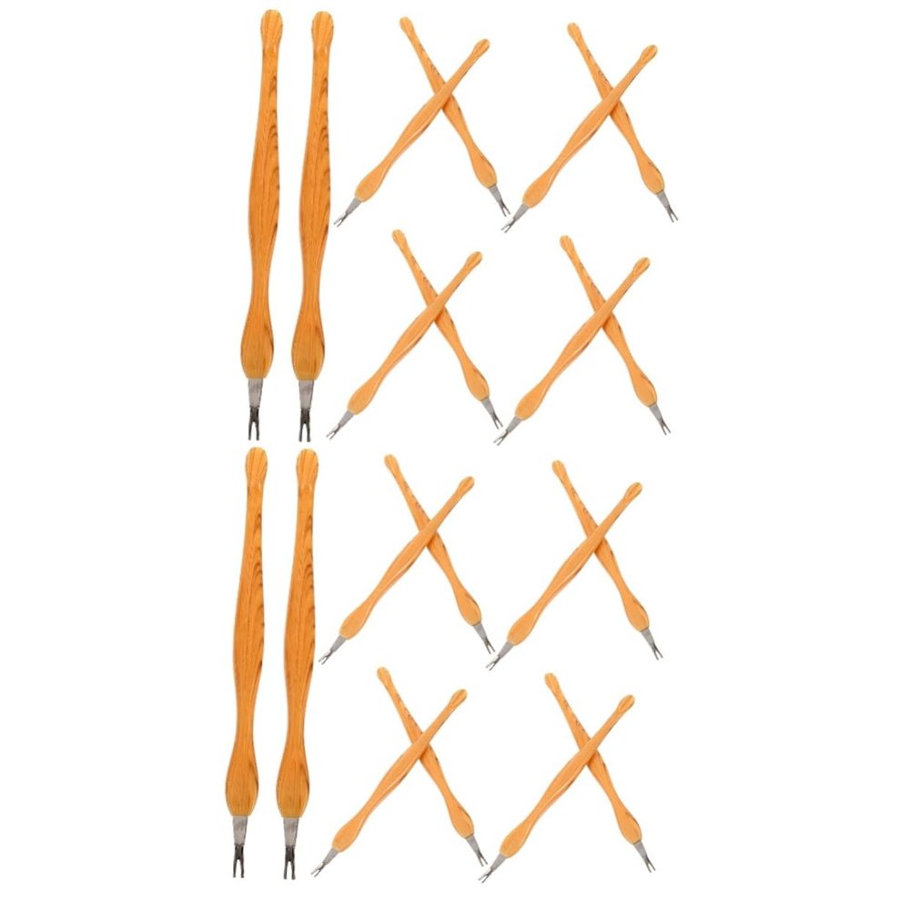 Beaupretty 20pcs Stainless Steel Nail Cuticle Remover and Pusher Tool for Manicure Cuticle Exfoliator for Home Nail Art and Salon Use Lightweight and Portable Design