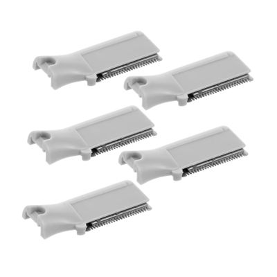 DEARMAMY 5pcs Facial Trimmer Replacement Heads Eyebrow Hair Removal Accessories Compatible Many Trimmers Easy to Maintain Men Face Shaver
