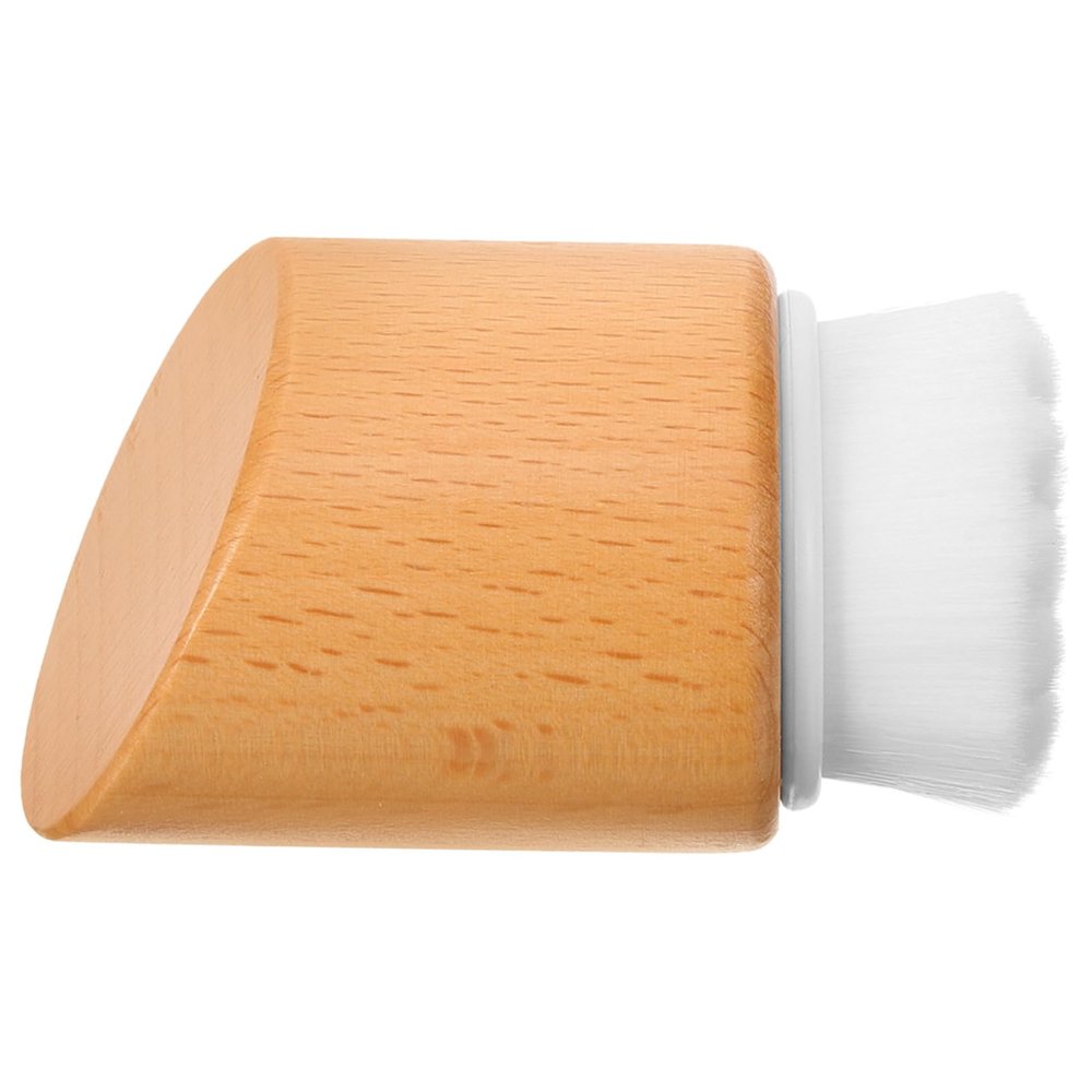 CALLARON Facial Cleansing Brush Natural Wooden Handle Face Washer Exfoliating Scrub for Women