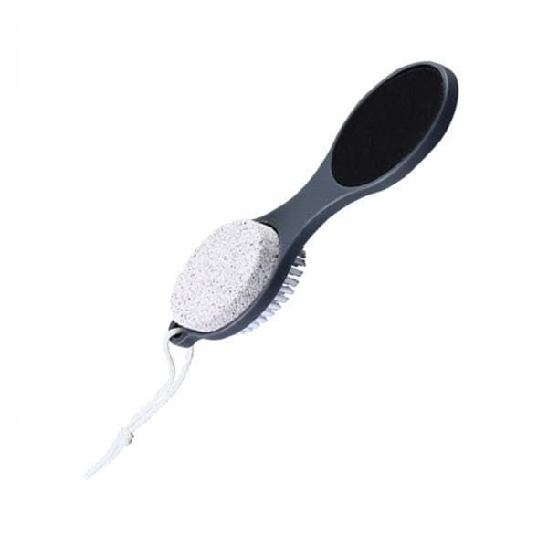 4-Pack Foot Pedicure Tools Set - Callus Remover, Foot Scrubber Brush, Pumice Stone for Soft Feet