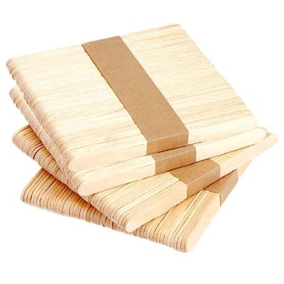 200PCS Wax Stick for Hair Removal, 5.9 Inch Wooden Disposable Waxing Sticks, Wax Applicator for Body Hair Removal, Tongue Depressors, Popsicle