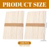 200PCS Wax Stick for Hair Removal, 5.9 Inch Wooden Disposable Waxing Sticks, Wax Applicator for Body Hair Removal, Tongue Depressors, Popsicle view 2