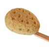 18'' Shower Body Brush Sea Sponge Long Wooden Handle Back Scrubber Bath Brush Gentle Exfoliating Lotion Applicator view 3