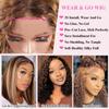 Fronbanis Chocolate Brown Deep Wave Bob Wig Human Hair 5x5 HD Lace Closure Wigs for Black Women Glueless Wear and Go Wigs Human Hair Pre Plucked Curly Bob Wig 180 Density Brazilian Hair 12 Inch view 3