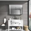 40in. W x 30 in. H LED Large Rectangular Aluminum Alloy Mount Medicine Cabinet with Mirror XU187 view 2