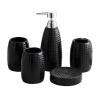 DUYHBAWRS Bathroom Supplies Brushing Cup Wash Cup Lotion Bottle Kit Bathroom Five-Piece Set(E) view 1