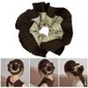 XAGMODSHN Double Layer Lace Trim Hair Scrunchies for Adult Teens Oversized Scrunchy Ponytail Holder Plaids Hairband All Matching view 2