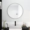 24" Large Round Black Circular Mirror EP552 view 3