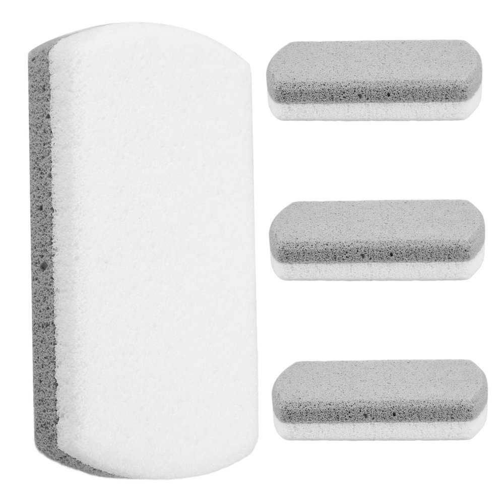 Vaguelly 4pcs Foot File Scrubber Dual-Sided Dead Skin Remover for Feet for Home and Travel Use