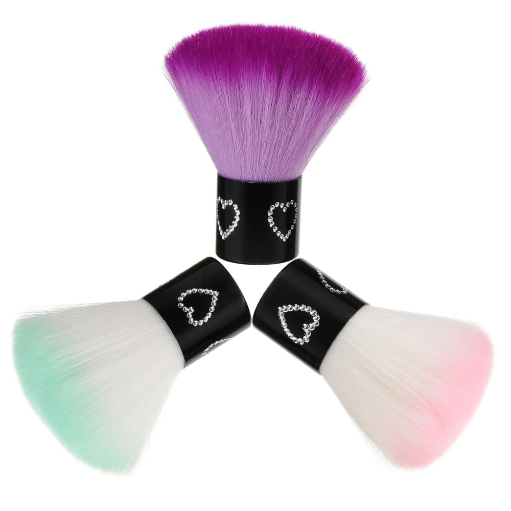 Beaupretty 3pcs Portable Powder Brush Soft Synthetic Foundation Blush Brush for Makeup Application Travel-friendly Design for Loose Powder Mineral Makeup for Seamless Finish