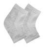 2 Pairs Moisturizing Heel Socks for Dry Cracked Heel Toeless Gel Socks Foot Care Hydration and Repair (Grey, 2 Pairs) view 2